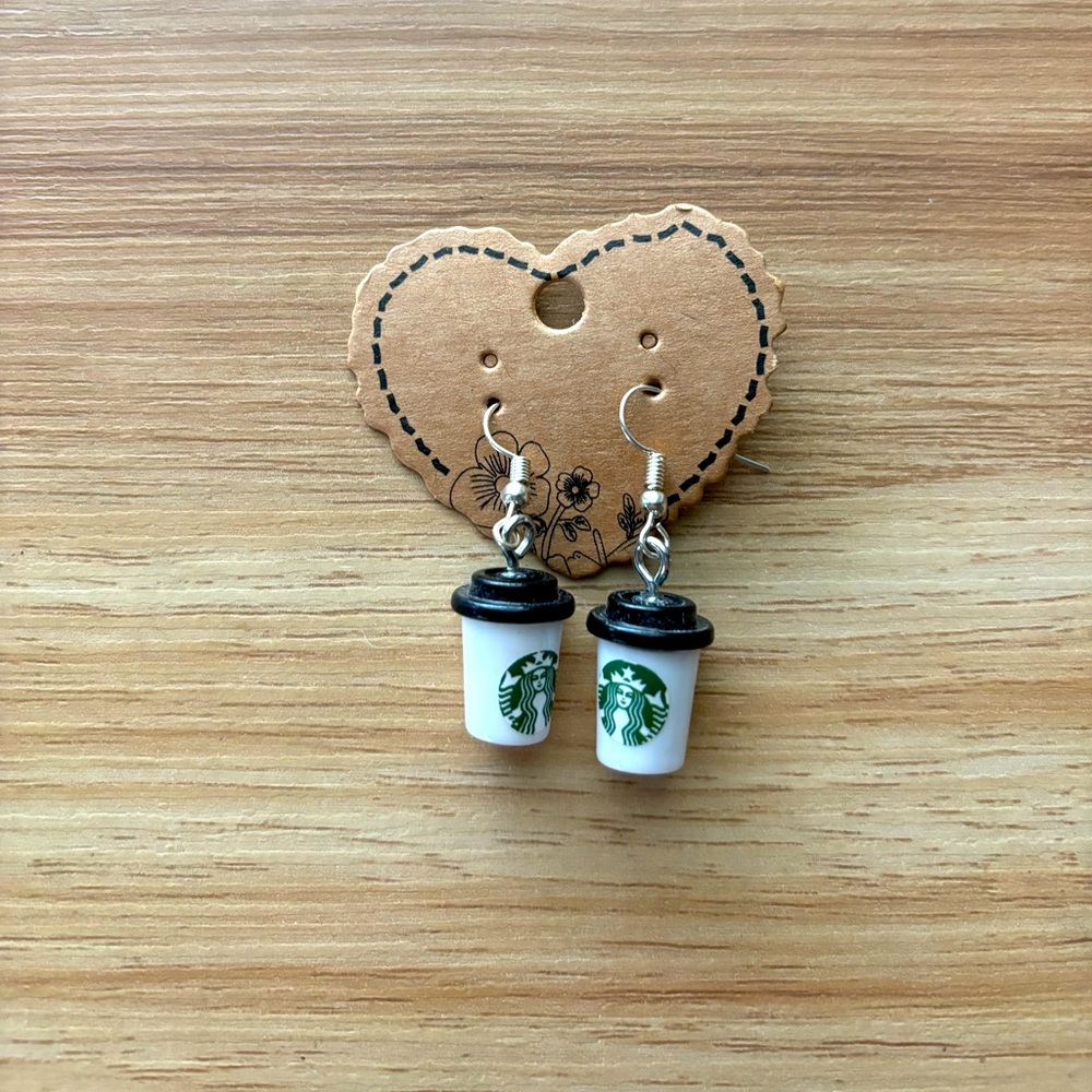 Starbucks coffee earrings
